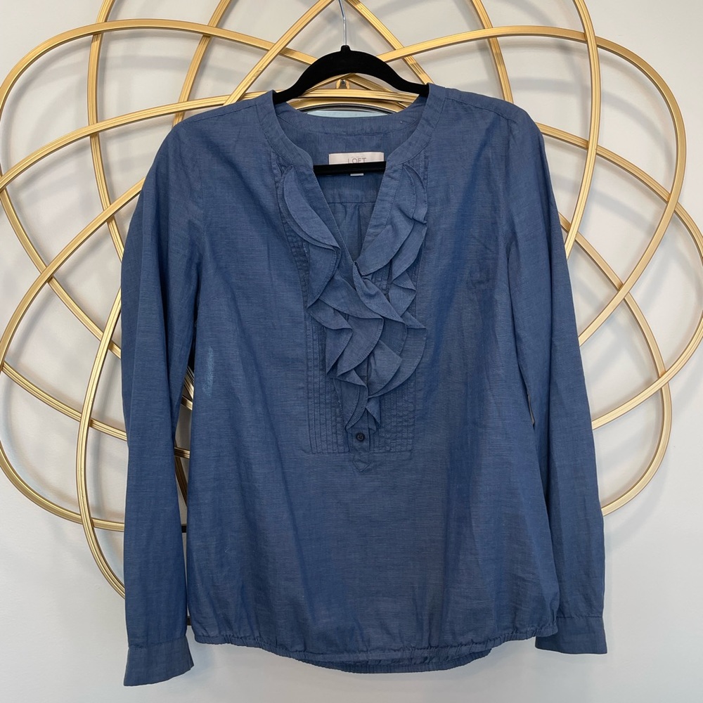 Ann Taylor LOFT tops with ruffles size S